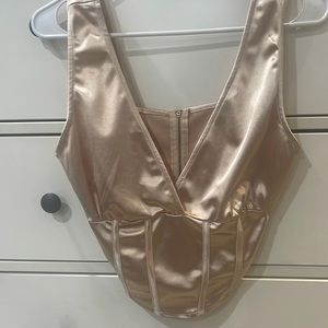 Champagne Corset top